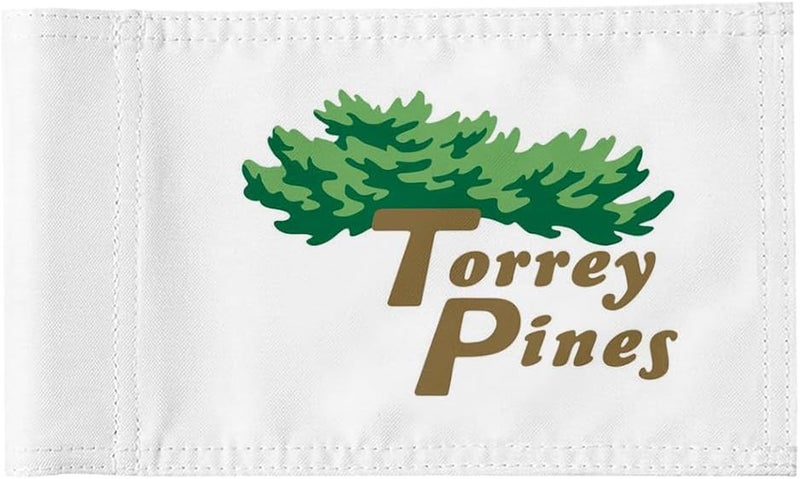 2BUT Torrey Pines Golf Pin PGA Flag Practic Putting Green Golf Flag For Backyard Garden Double-Sewn 600D Nylon Miniature Pin Flag (20"X13") - Image 1